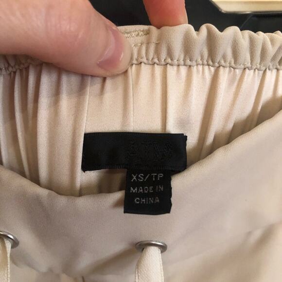 NWOT ATM Anthony Thomas Melilo Tan Trouser Pants with Drawstring XS - Picture 4 of 5